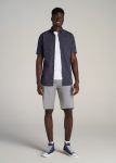 American-Tall-Men-Chino-Shorts-Pebble-Grey-front