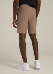 American-Tall-Men-Featherweight-Perforated-Training-Short-Dark-Sand-Front_ff1a76be-3749-4bf3-8fca-4d9b184414b3