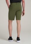 American-Tall-Men-Tech-Chino-Shorts-Bright-Olive-Front