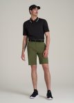 American-Tall-Men-Tech-Chino-Shorts-Bright-Olive-Front