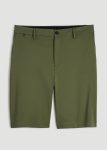 American-Tall-Men-Tech-Chino-Shorts-Bright-Olive-Front